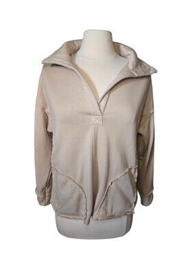 New In Creamish Tan Pullover Sweatshirt Size Small